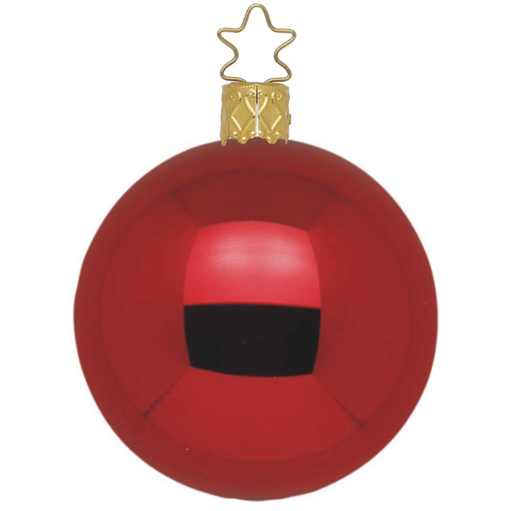 Ball, oxblood shiny, 6''