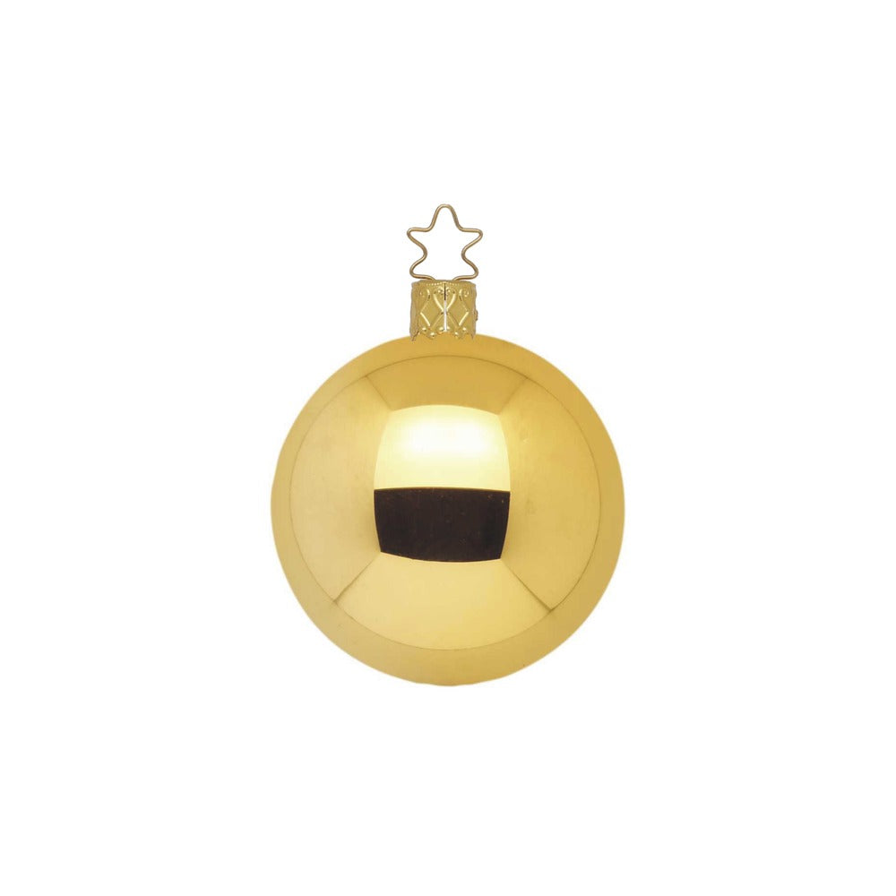 Kugeln, inkagold glanz, 10 cm