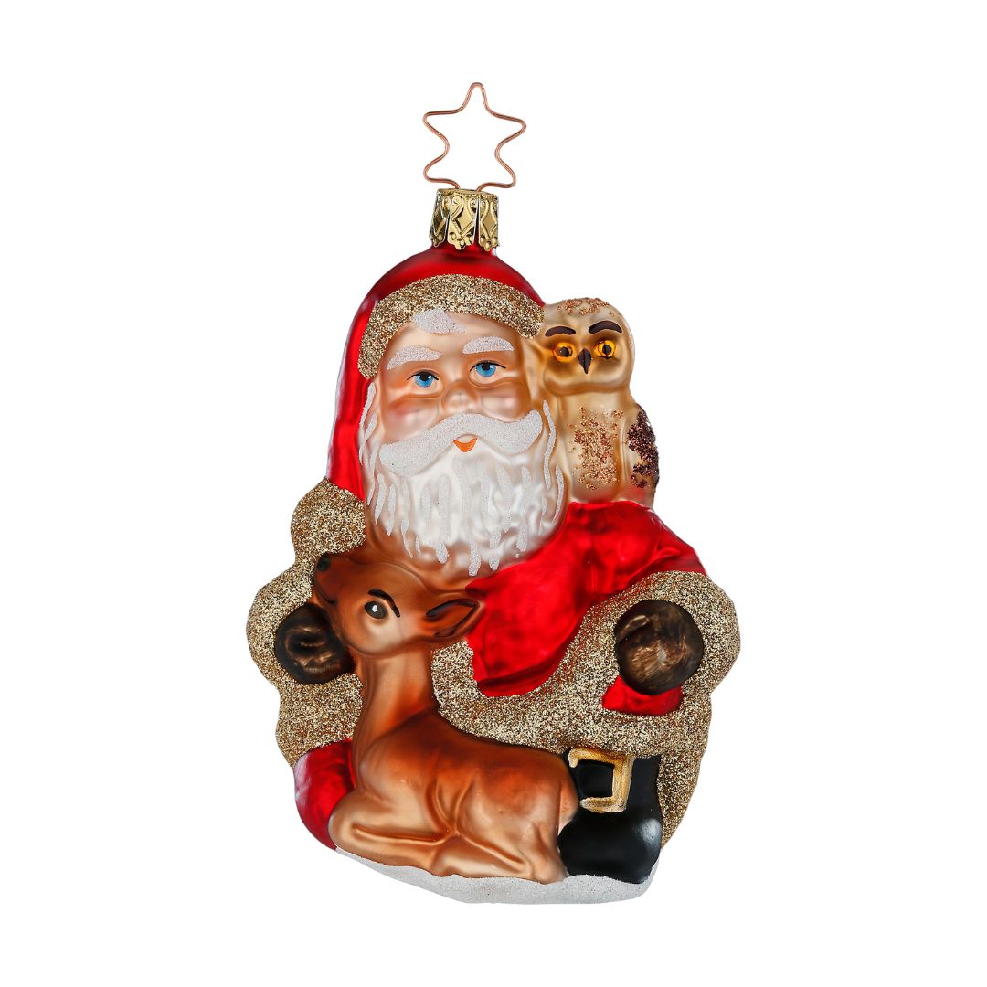 Santa im Winterwald, 13 cm