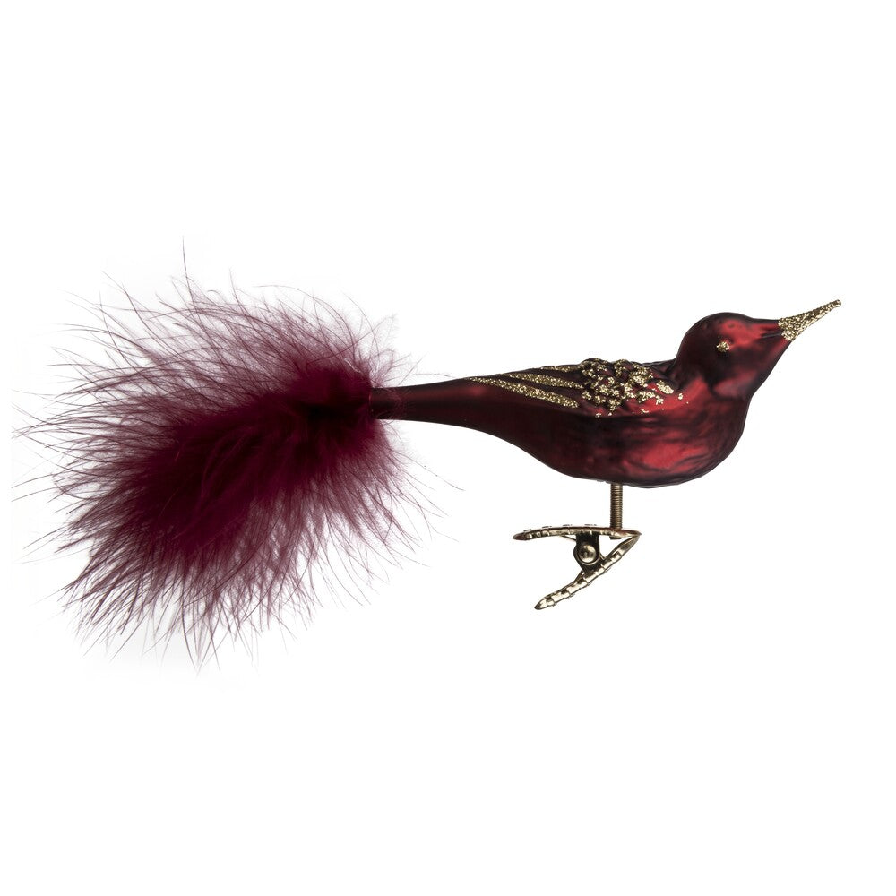 Vogel, bordeaux matt, 11 cm
