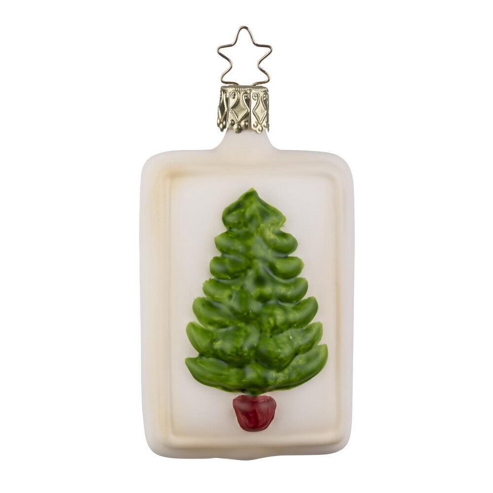 Coloured Springerle Christmas Tree, 3.2''