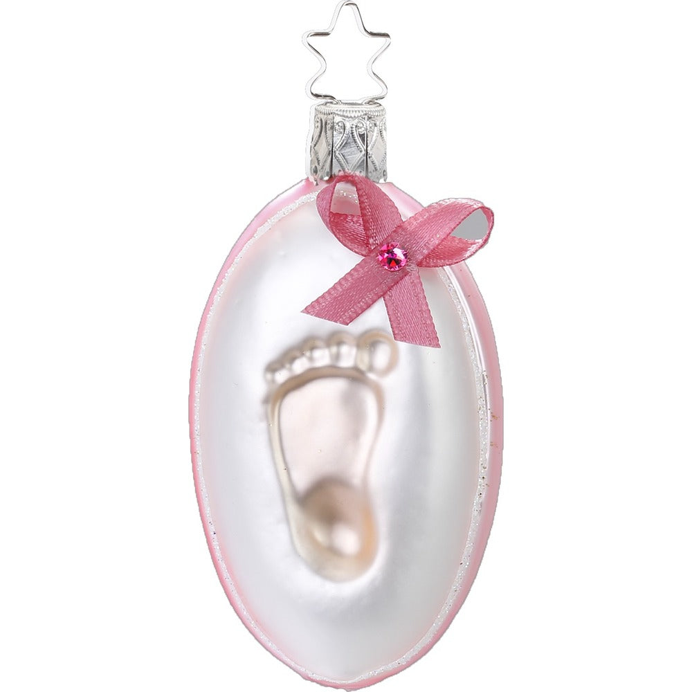 Fußabdruck rosa, 8 cm