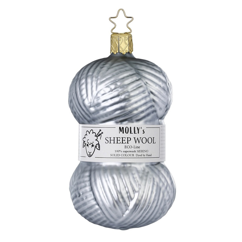 Feine Wolle grau, 11 cm