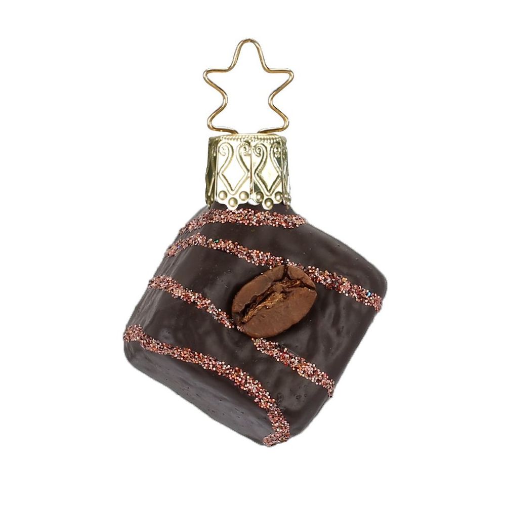 Nougat Pralinen Zartbitter, 4 cm