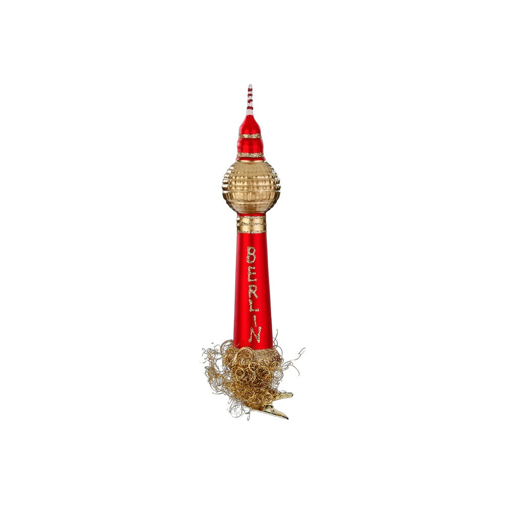 Berliner Fernsehturm, rot, 19 cm