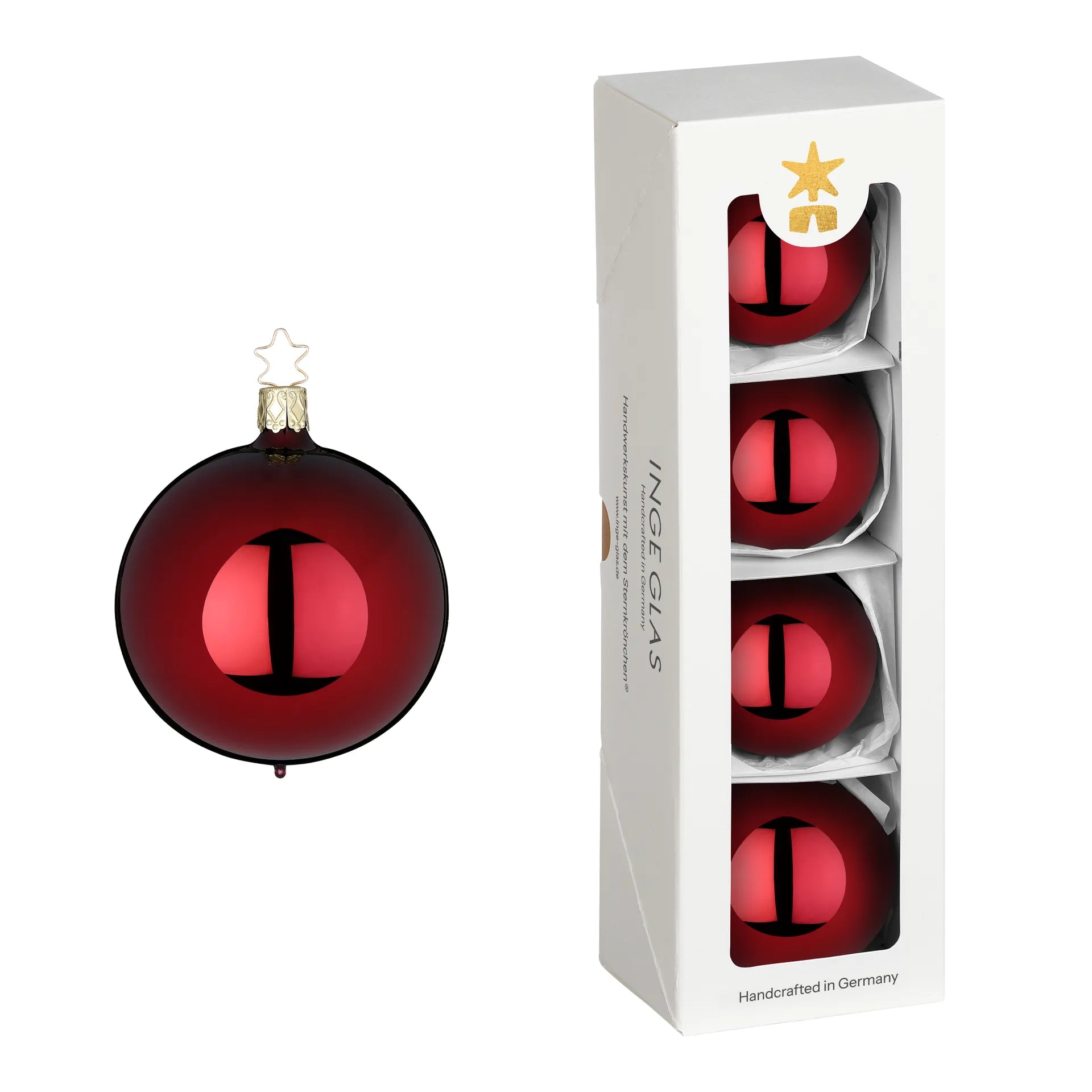 Balls, imperial red shiny, 2.4''