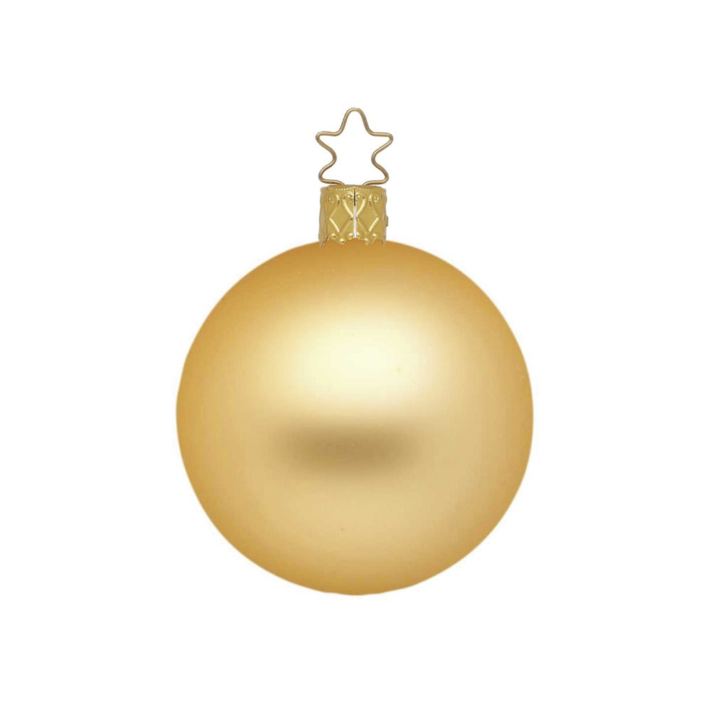 Kugel, inkagold matt, 12 cm