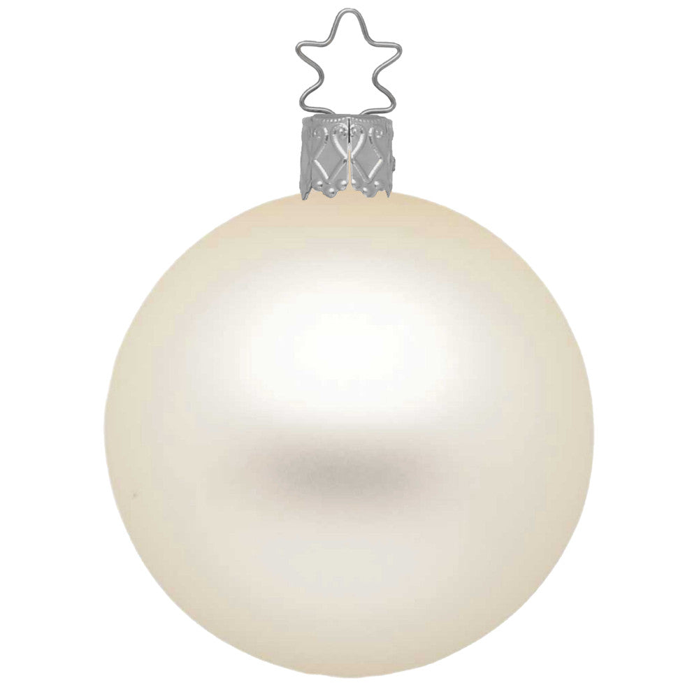 Kugel, champagner matt, 15 cm