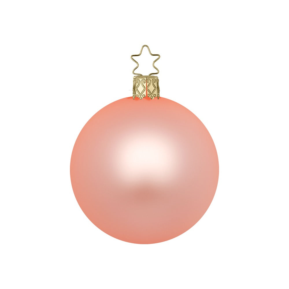Kugel, apricot matt, 12 cm