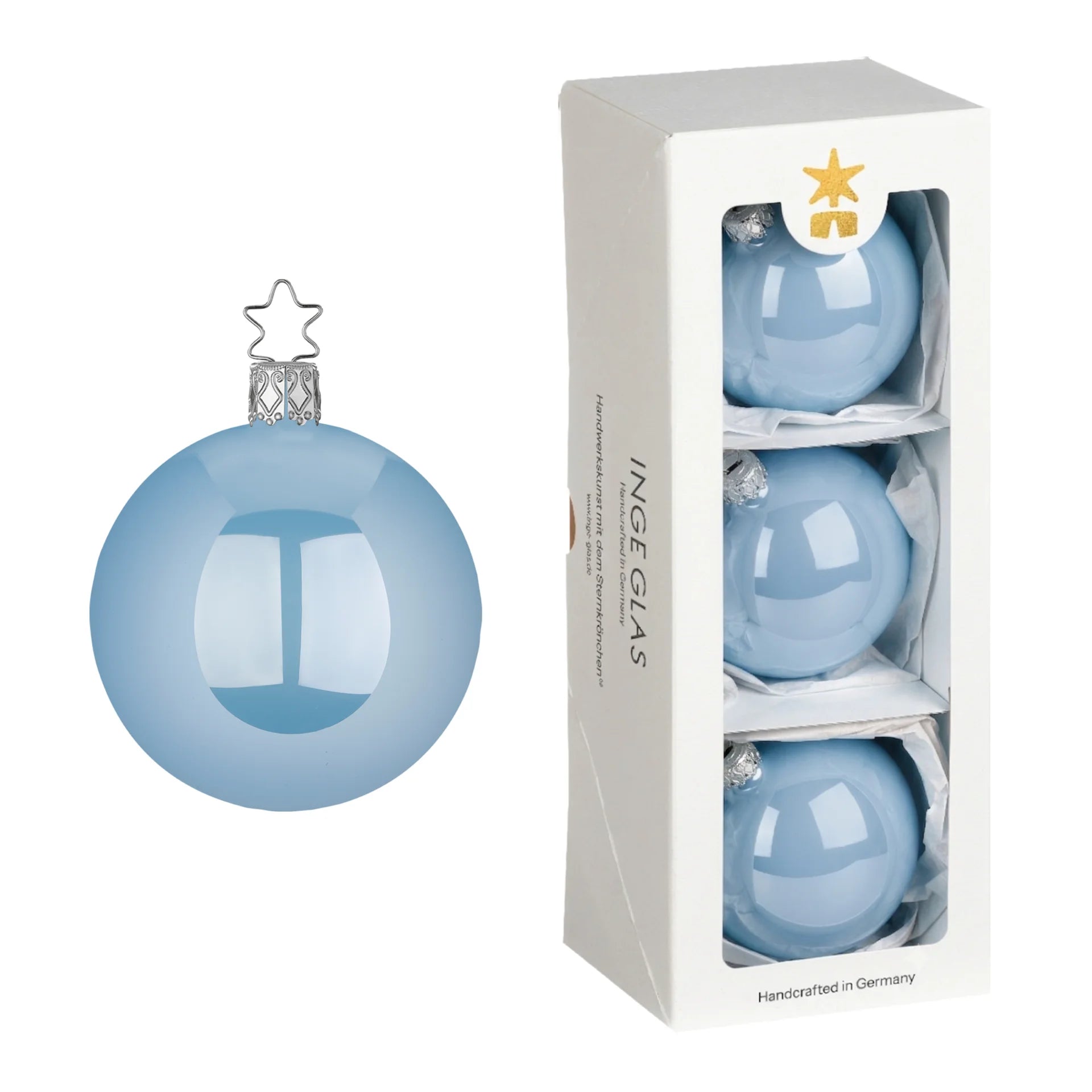 Balls, azure pearl, 3.2''