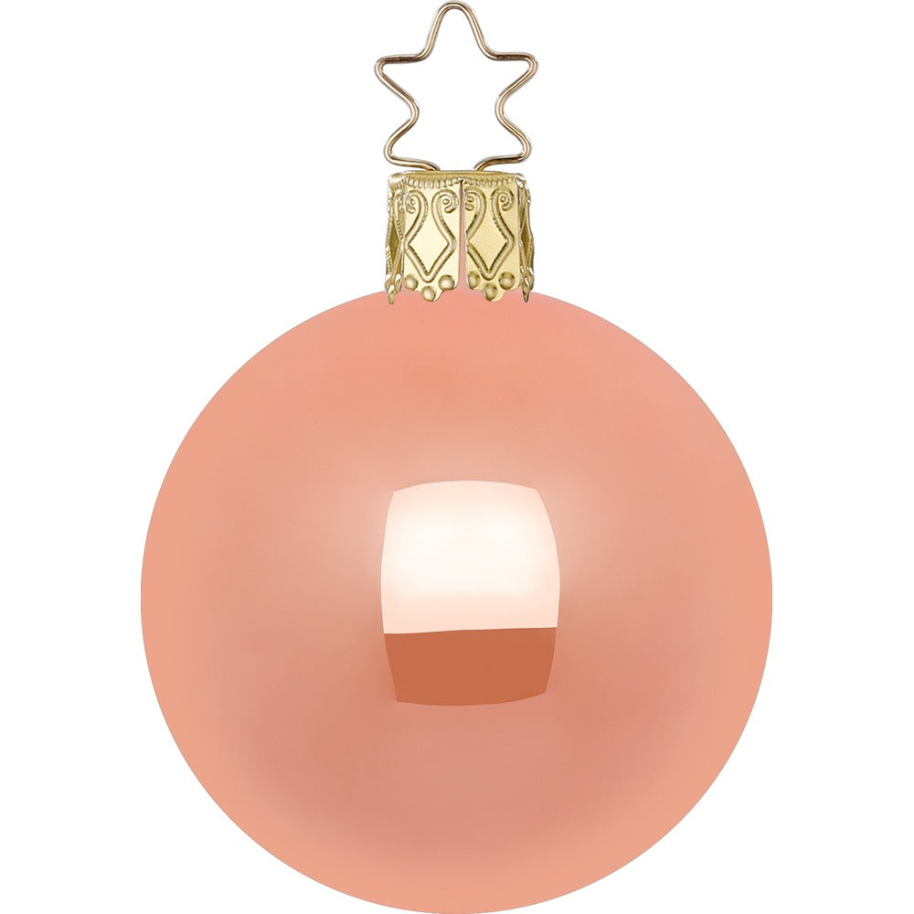 Kugel, apricot opal, 15 cm