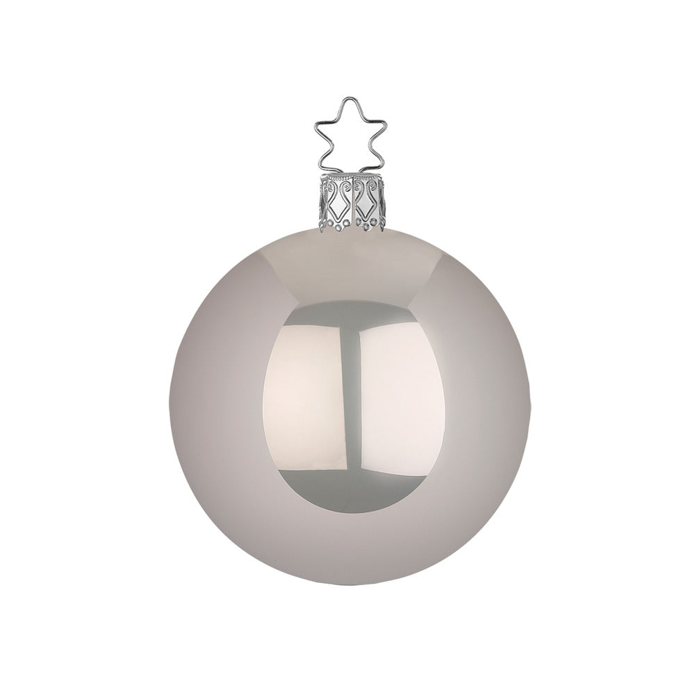 Kugel, kieselgrau opal, 12 cm