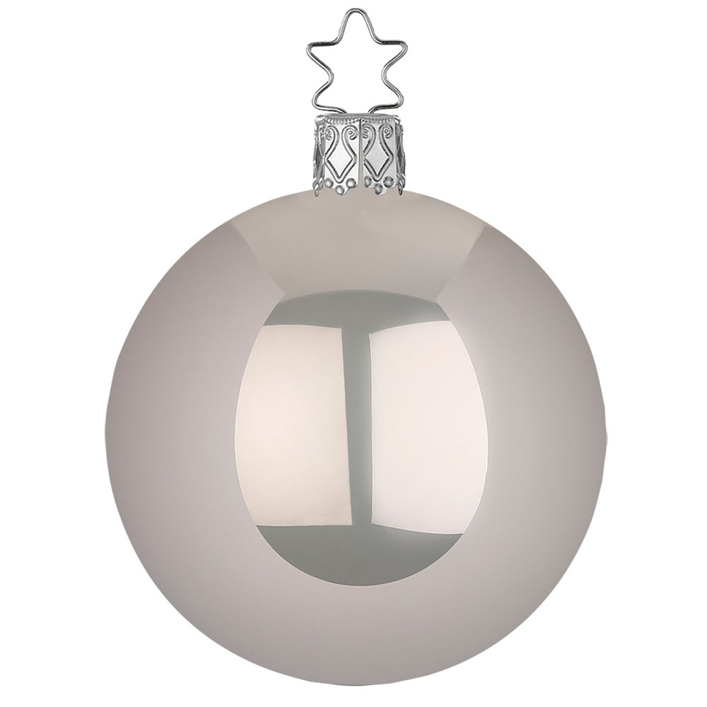 Kugel, kieselgrau opal, 15 cm