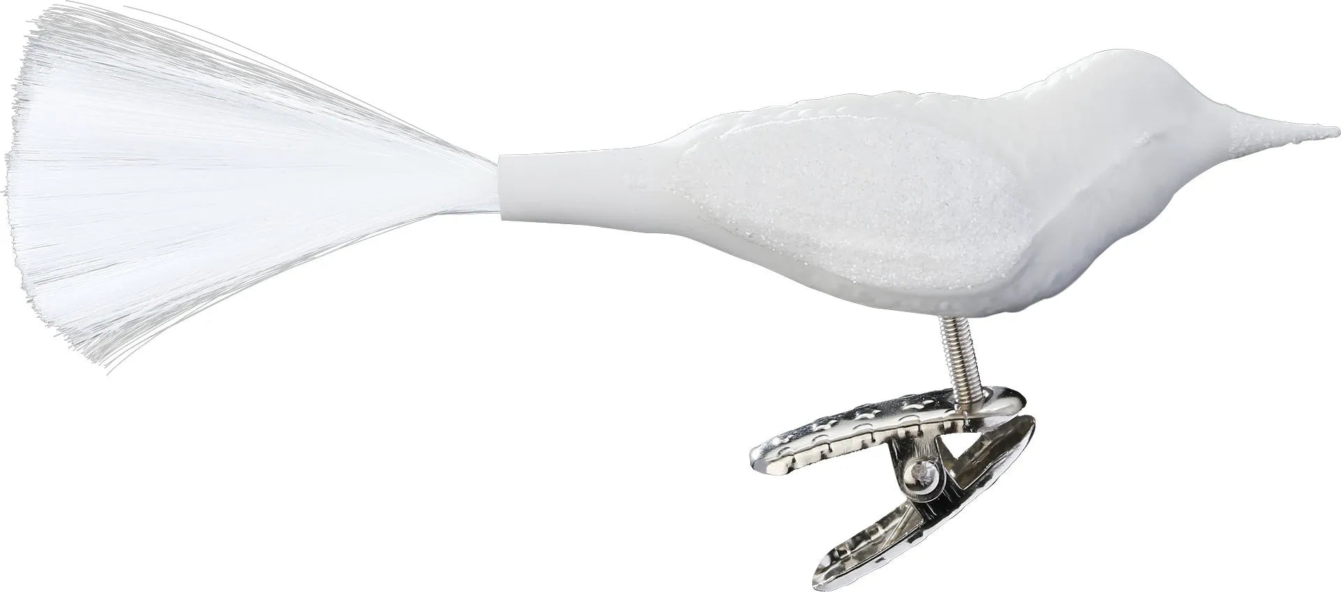 Vogel, porzellanweiß matt , 10 cm