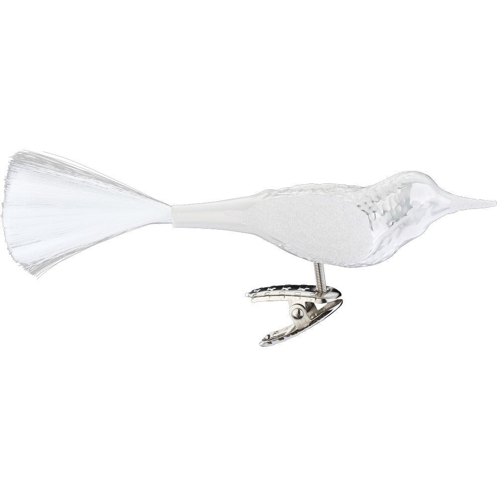 Vogel, porzellanweiß opal , 10 cm