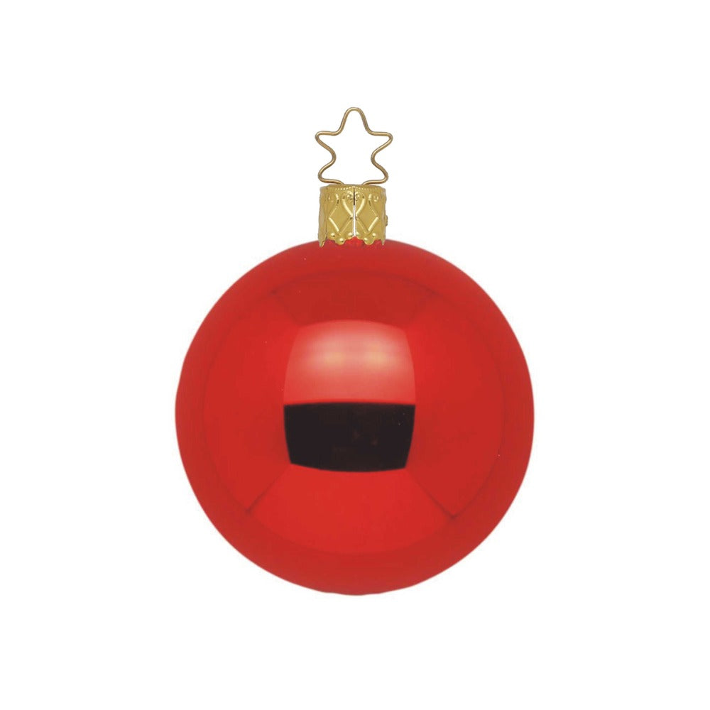 Ball, red shiny, 4.8''