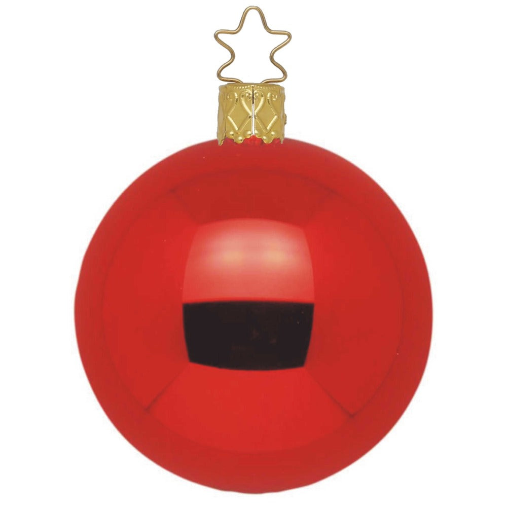 Ball, red shiny, 6''