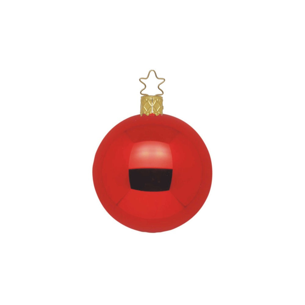 Balls, red shiny, 4''