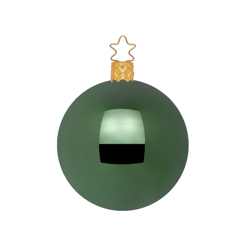 Kugel, jagdgrün glanz, 12 cm