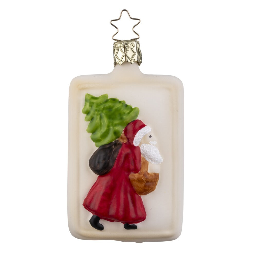 Coloured Springerle Santa Claus, 3.2''
