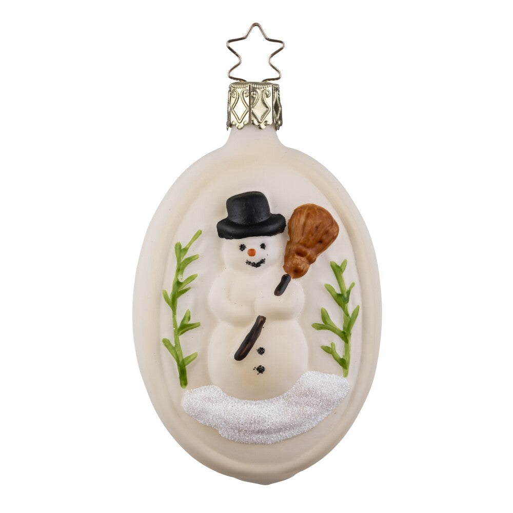 Coloured Springerle Snowman, 3.4''