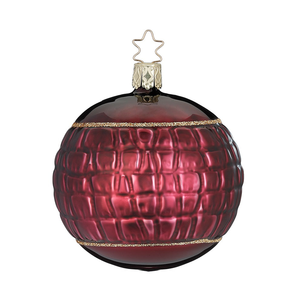 Burgundes Leder, 8.5 cm