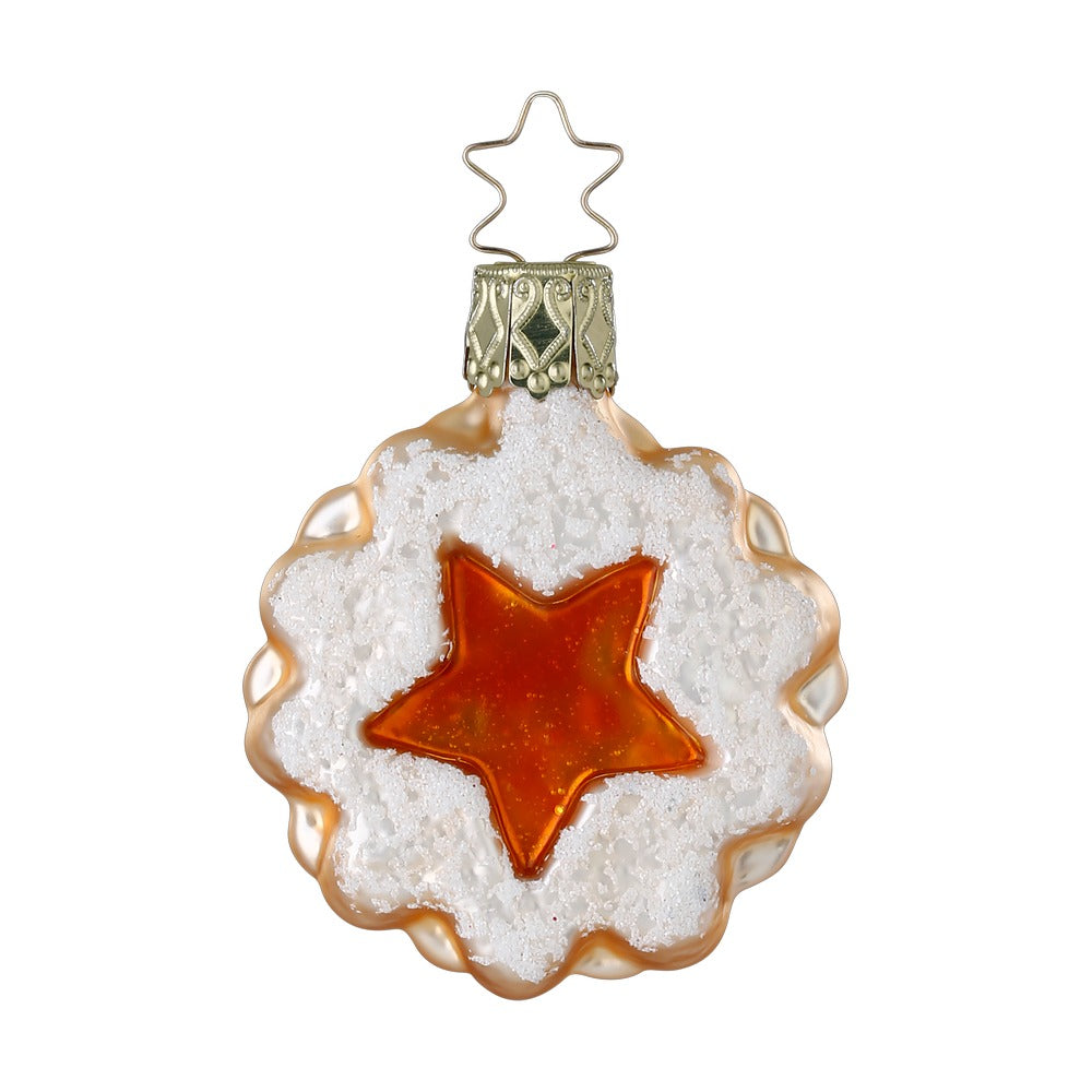 Terrace Cookie with Star, orange, 2.4''