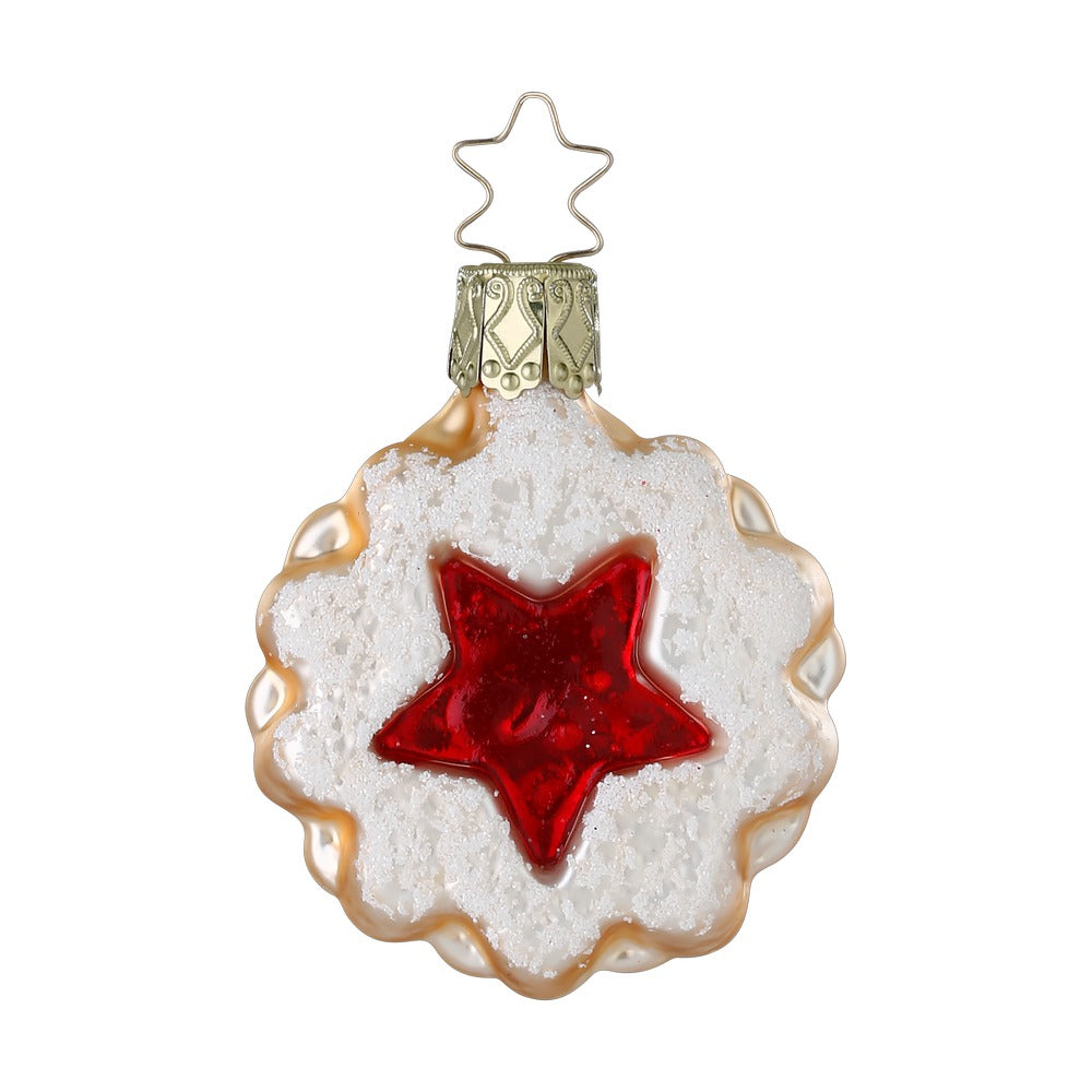 Spitzbube Stern, rot, 6 cm