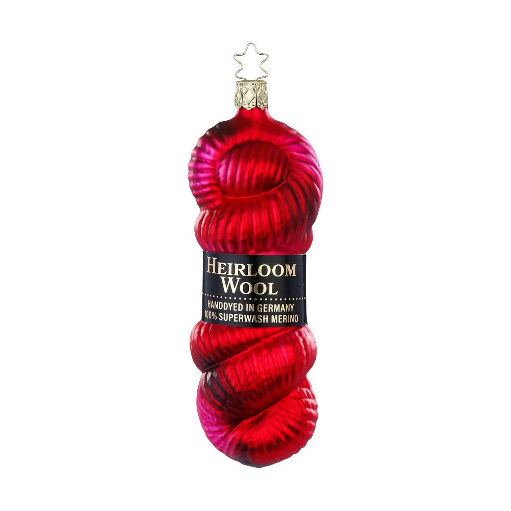 Handgefärbt rot, 14 cm