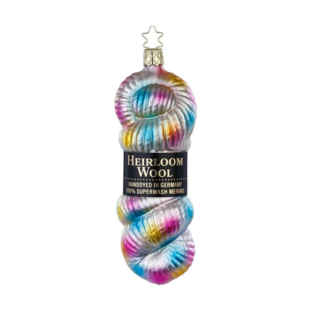 Handgefärbt bunt, 14 cm