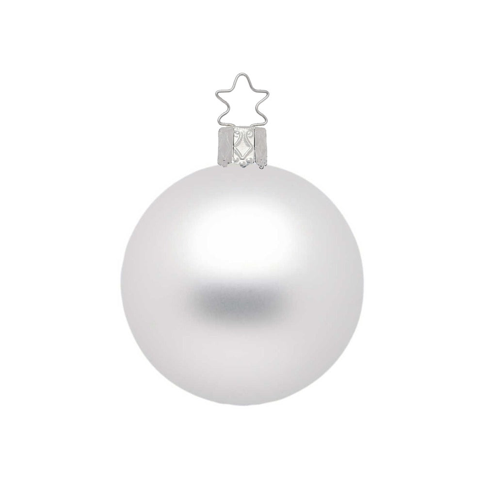 Kugel, weiß matt, 12 cm