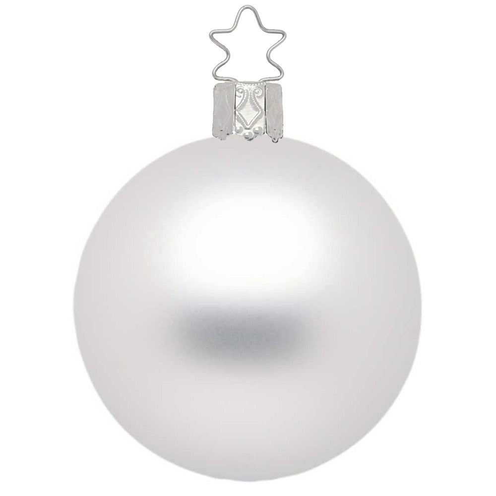 Kugel, weiß matt, 15 cm