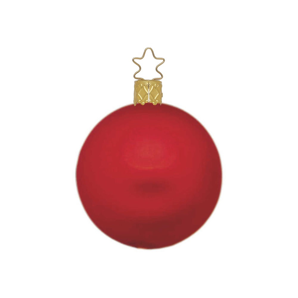 Ball, red matt, 4.8''