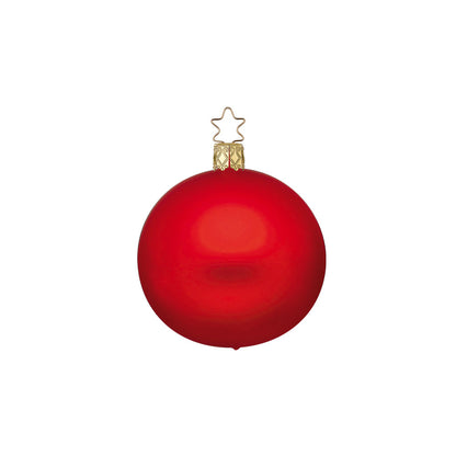 Kugeln, rot matt, 10 cm