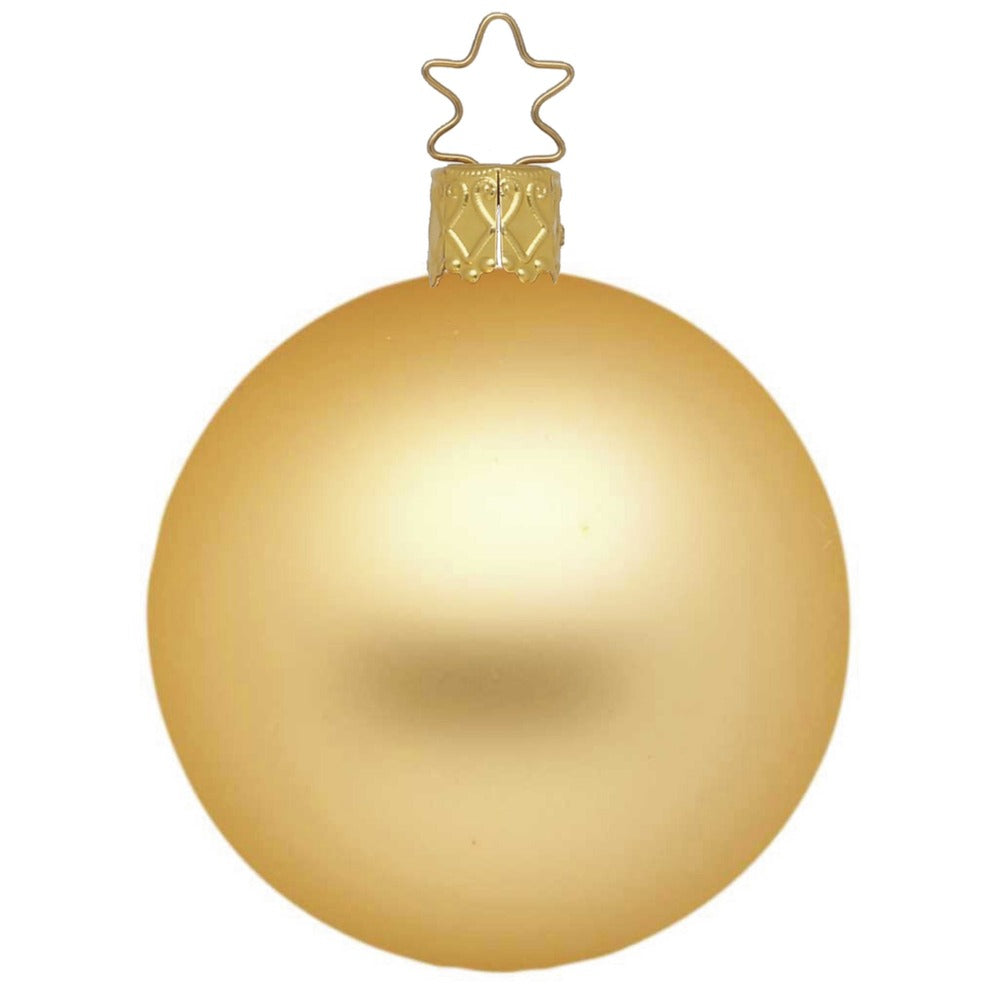 Kugel, inkagold matt, 15 cm