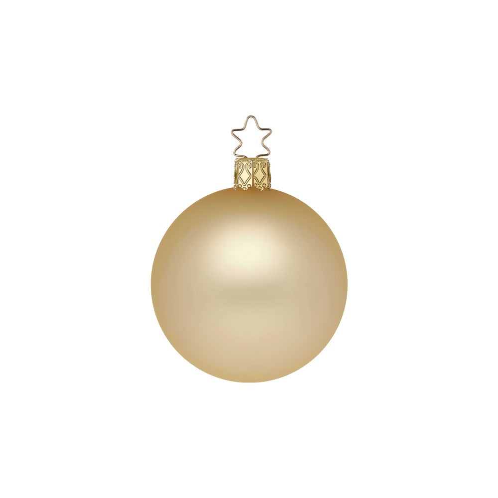 Kugeln, brokat matt, 10 cm
