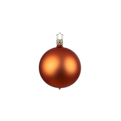 Kugeln, orange matt, 8 cm