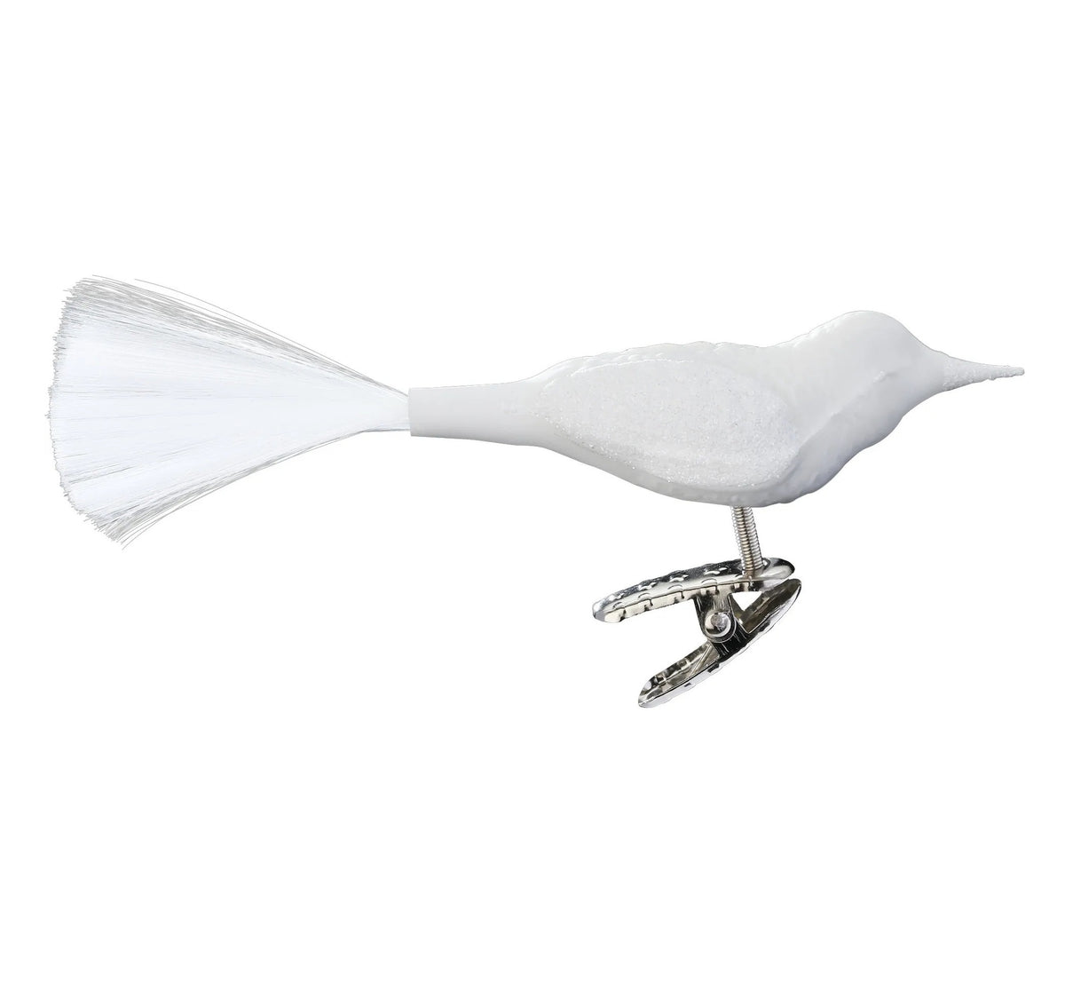Vogel, porzellanweiß matt , 10 cm