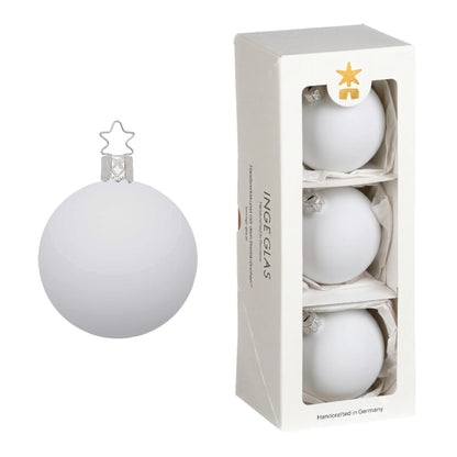 Balls, porcelain white matt, 3.2''