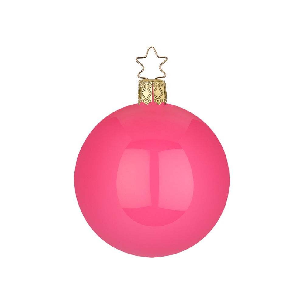 Ball, pink enamel, 4.8''