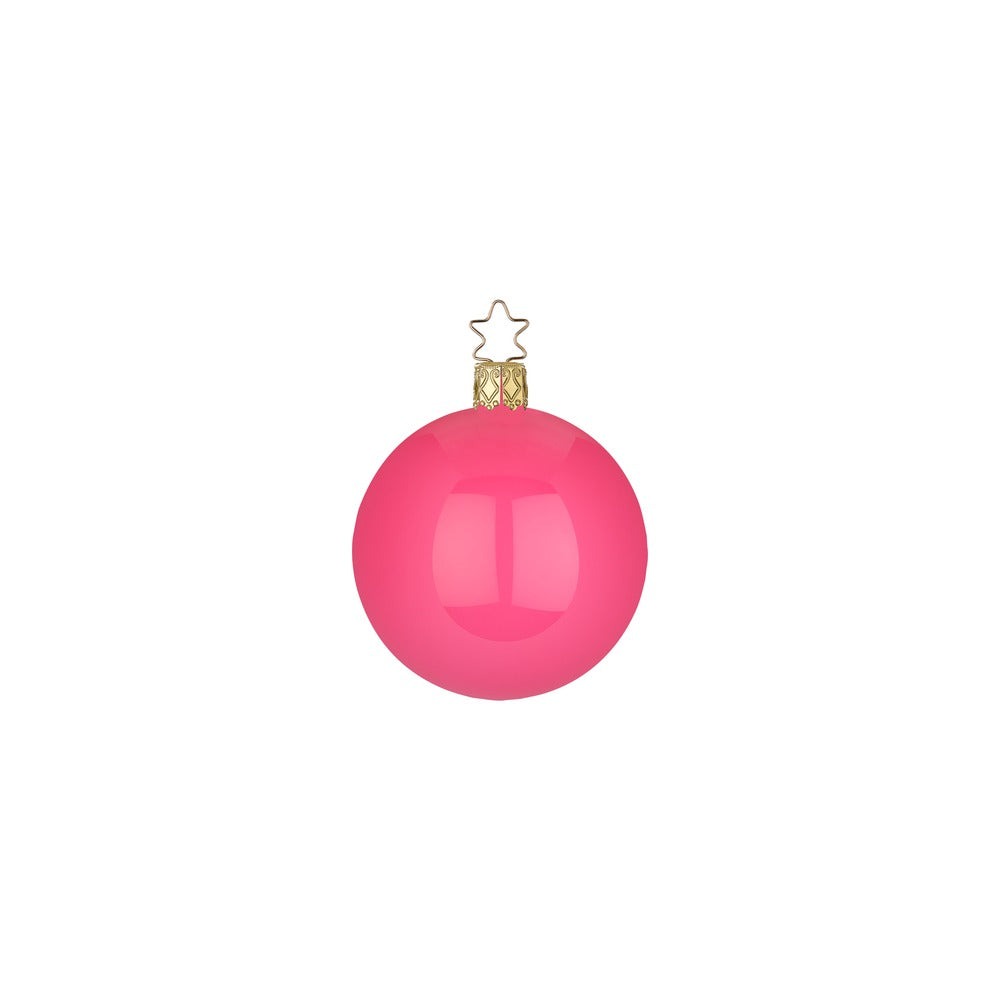 Balls, pink enamel, 2.4''