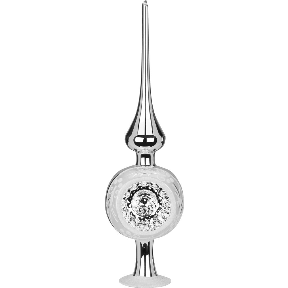 Traditioneller Reflex, 7 x 25 cm, silber glanz