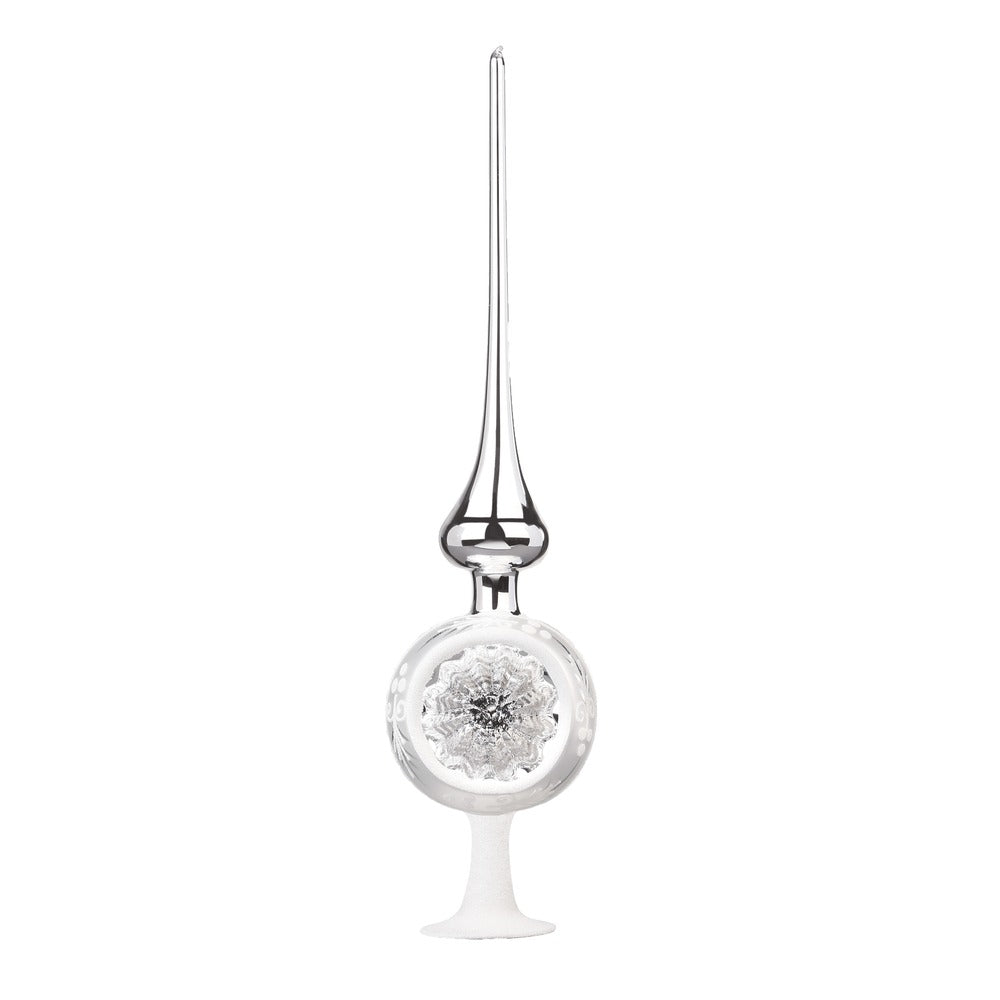 Traditioneller Reflex, 8 x 33 cm, silber glanz