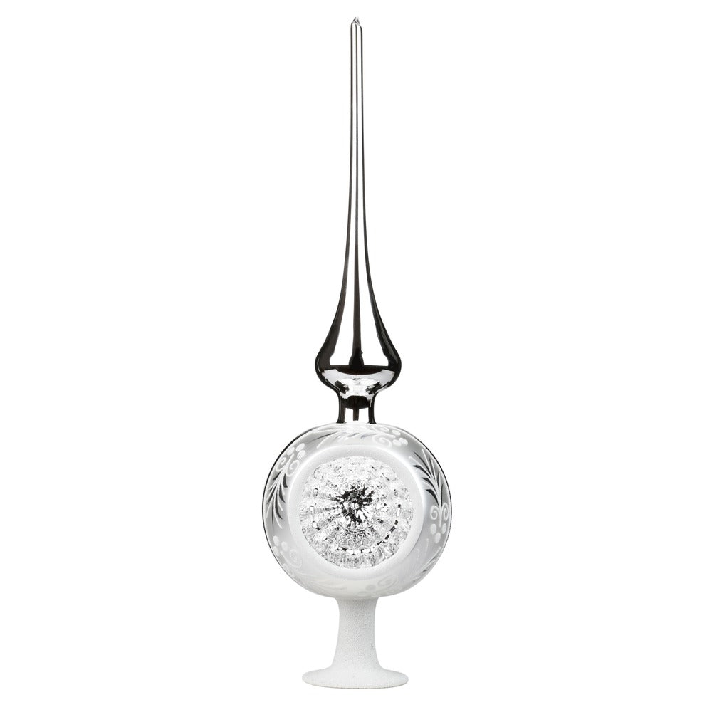Traditioneller Reflex, 10 x 36 cm, silber glanz