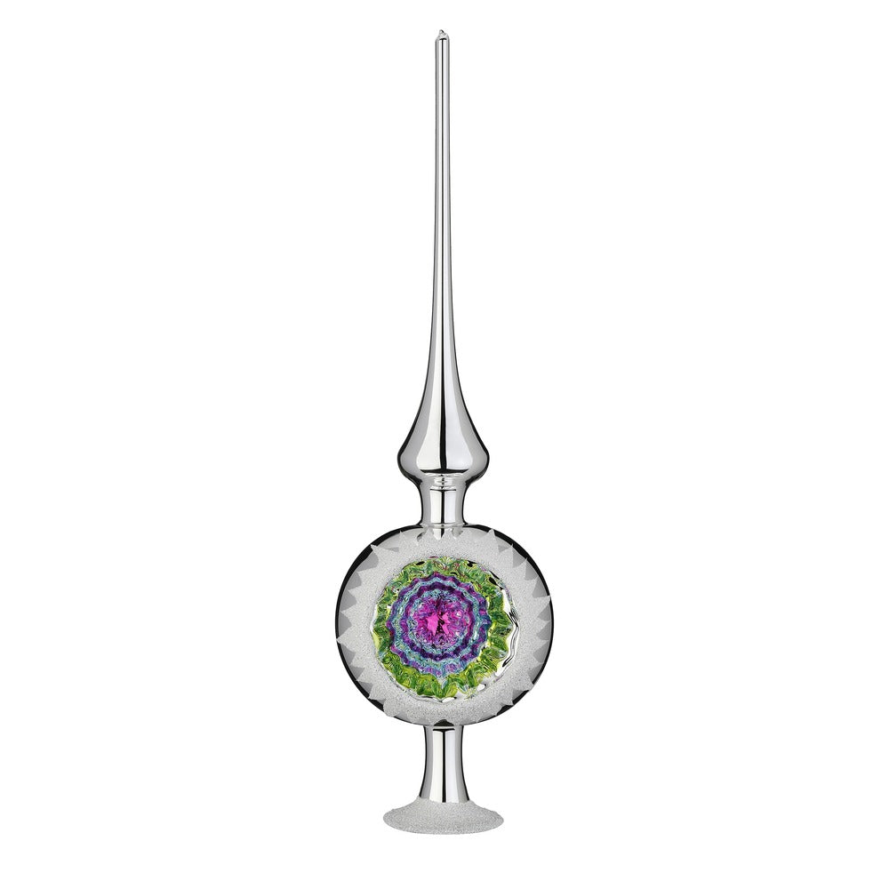 Ornament Reflex, 10 x 36 cm, silber glanz