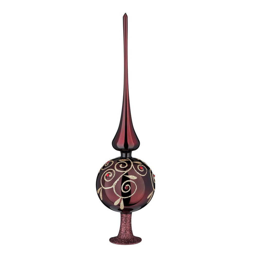 Strahlende Leidenschaft,10 x 36 cm, portwein glanz