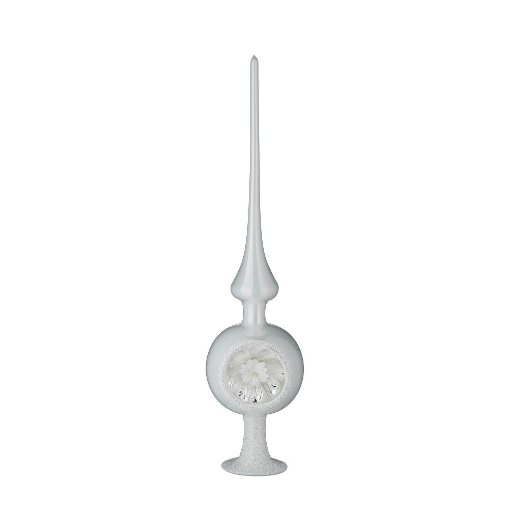 Snow Blossom, 3.2 x 13'', porcelain white pearl