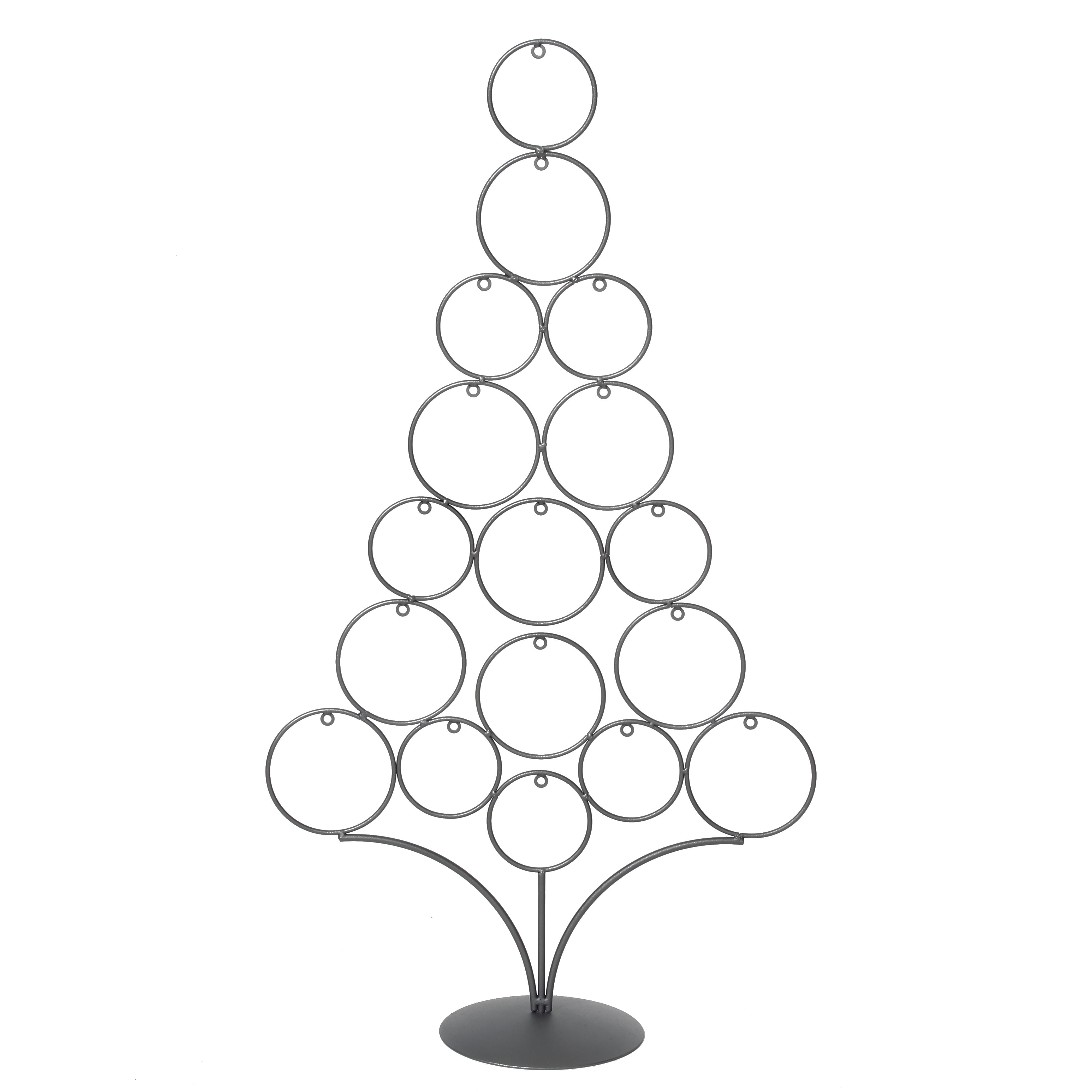 tabletop display rings, anthracite, 83 cm